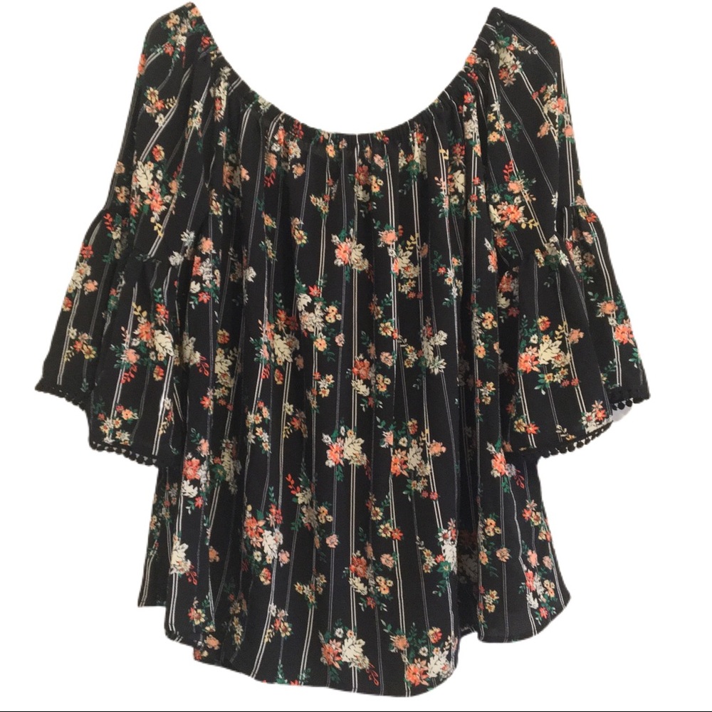 Rue 21 Plus Floral Bell Sleeve Blouse Assorted Sz